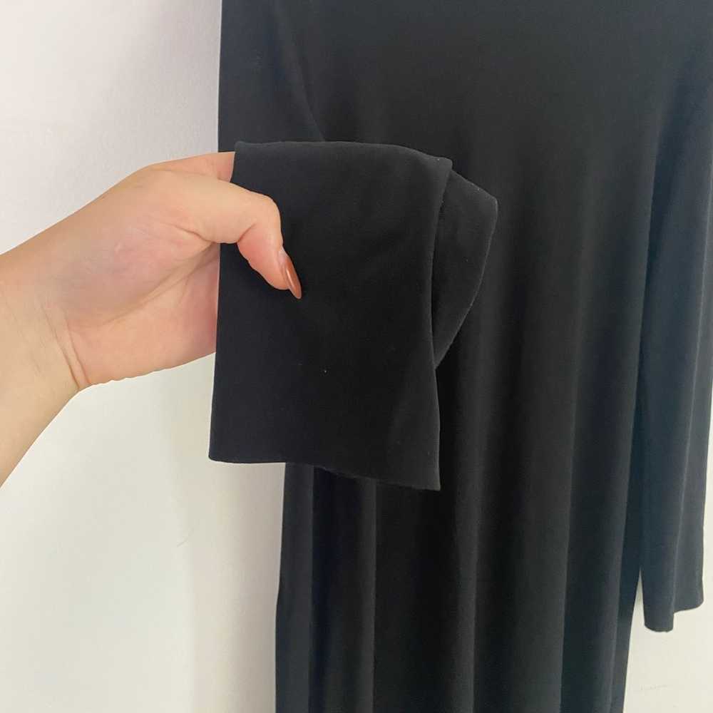 NORMA KAMALI black long sleeve jersey dress - image 4