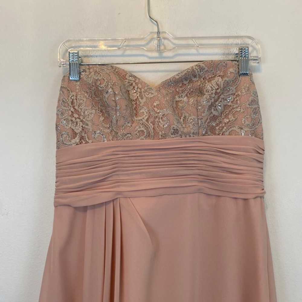 SORELLA VITA pink strapless bridesmaid dress - image 5