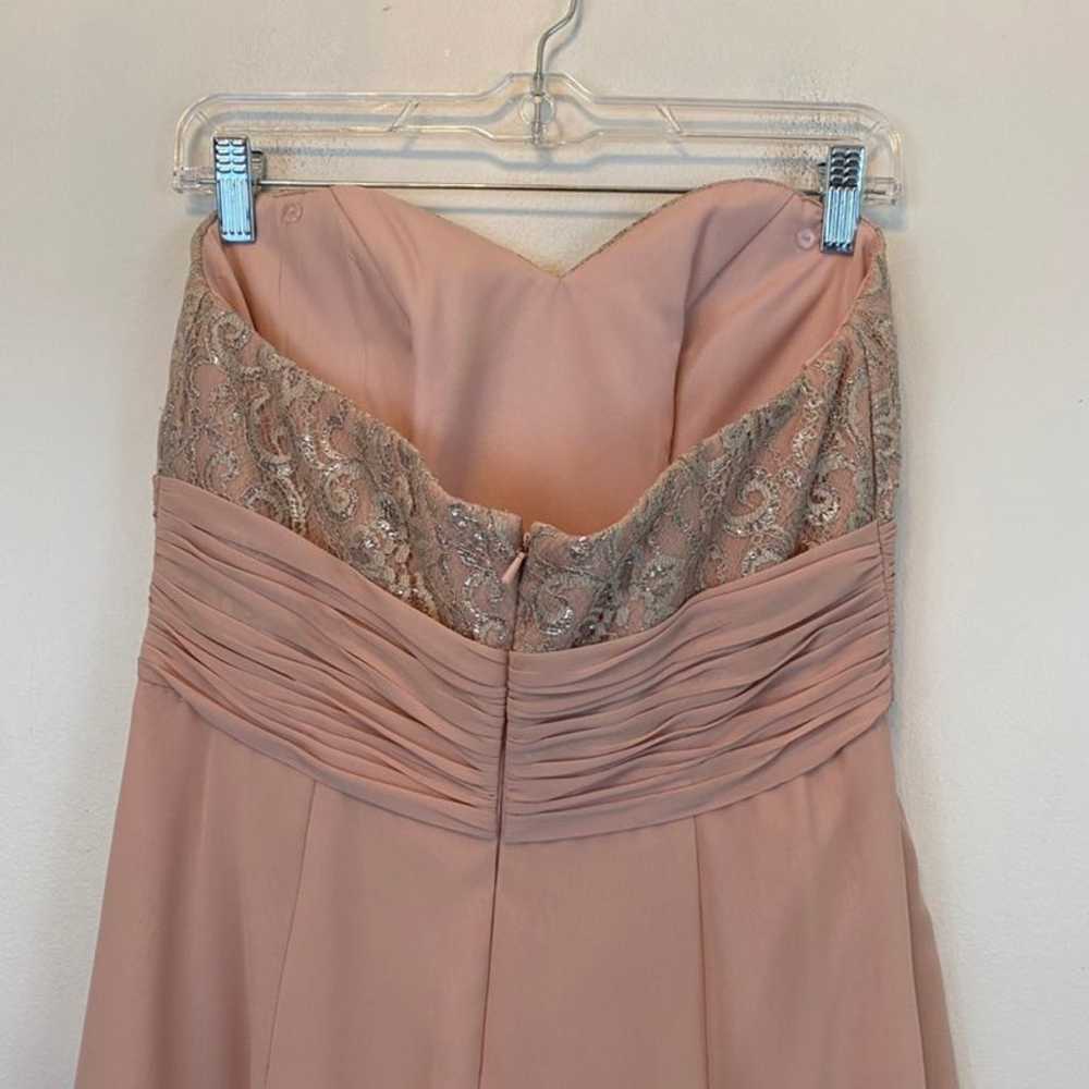 SORELLA VITA pink strapless bridesmaid dress - image 6
