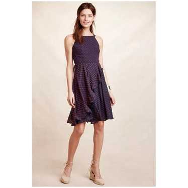 Anthropologie Eva Franco Ruffled Clipdot Dress