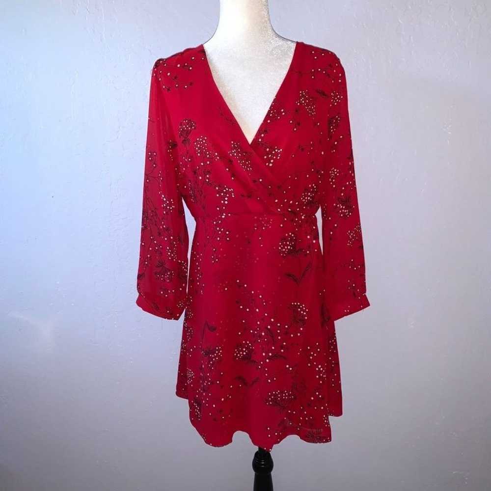 Madewell Hazelwood Red Wrap Dress Orig $128 - image 2
