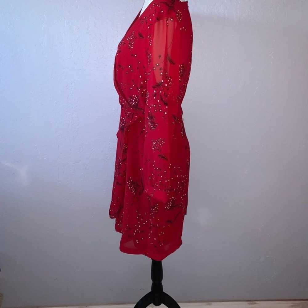 Madewell Hazelwood Red Wrap Dress Orig $128 - image 4