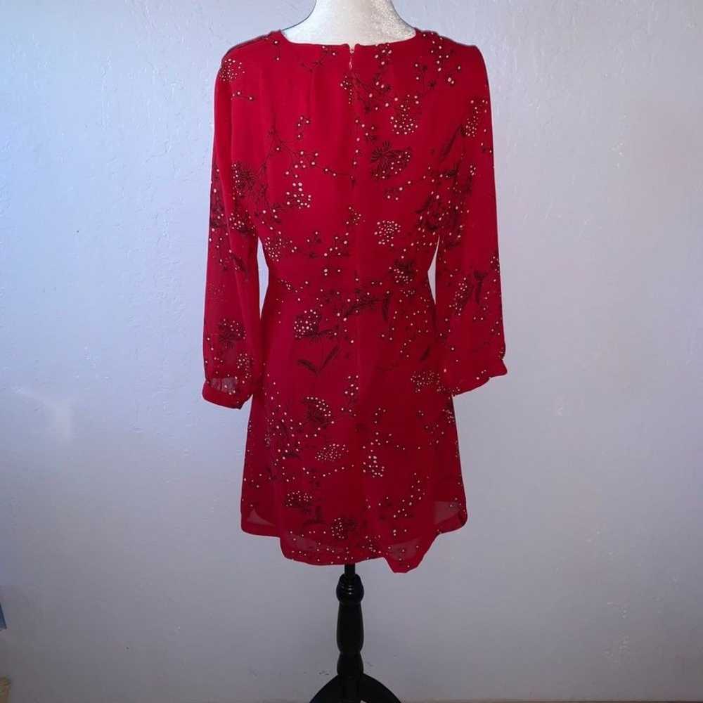 Madewell Hazelwood Red Wrap Dress Orig $128 - image 5