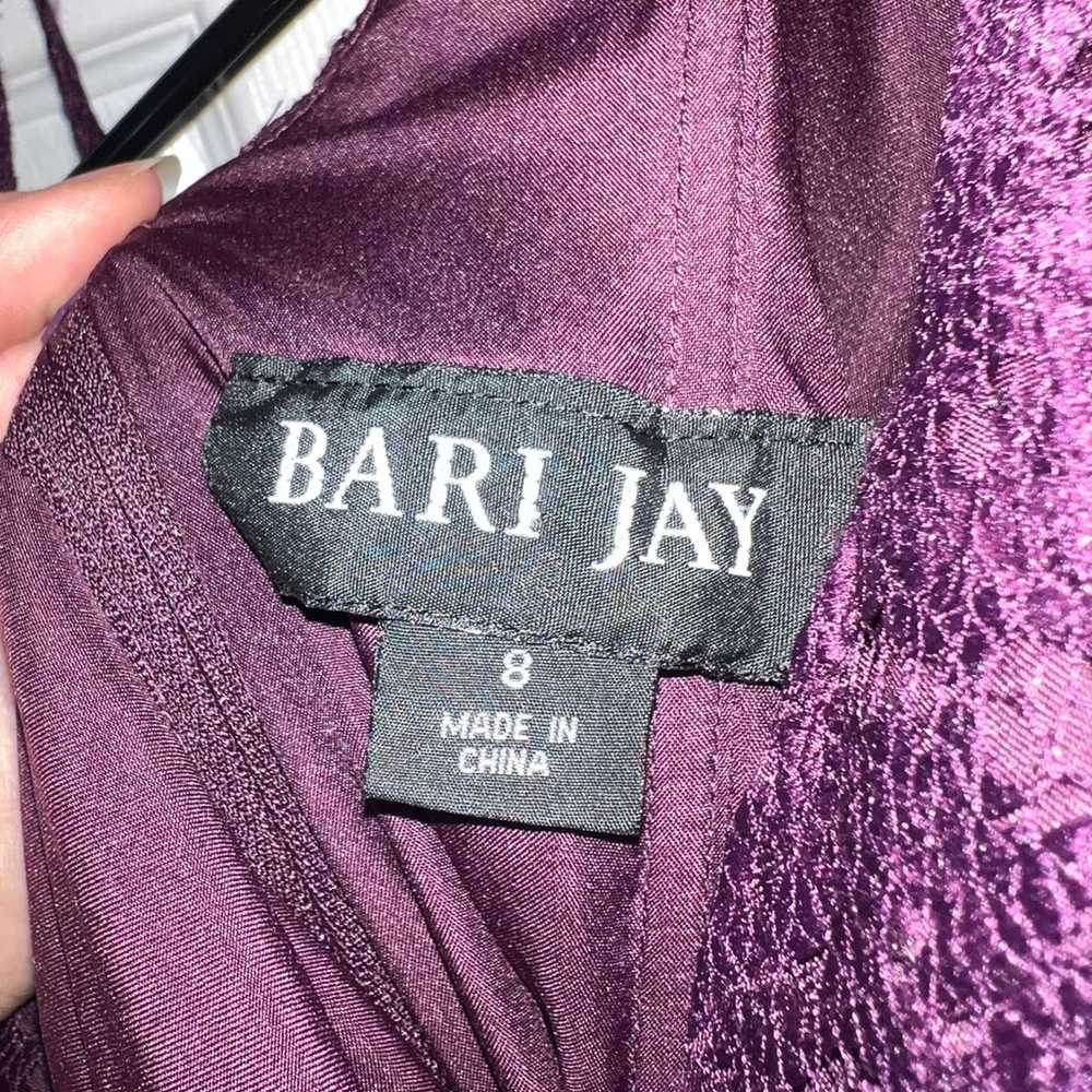 Bari Jay Purple Sweetheart Textured Dress Size 8 - image 5