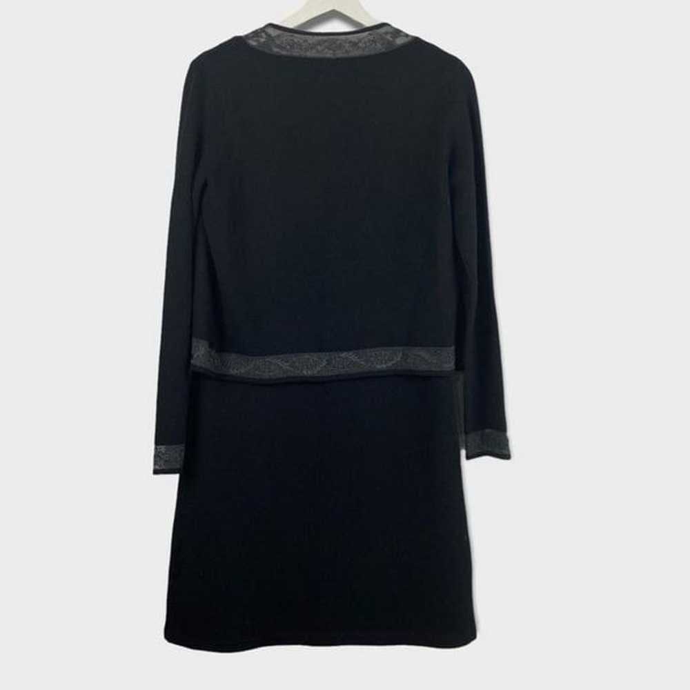 Jeselle Black and Silvery Dress with Cardigan M/L… - image 7