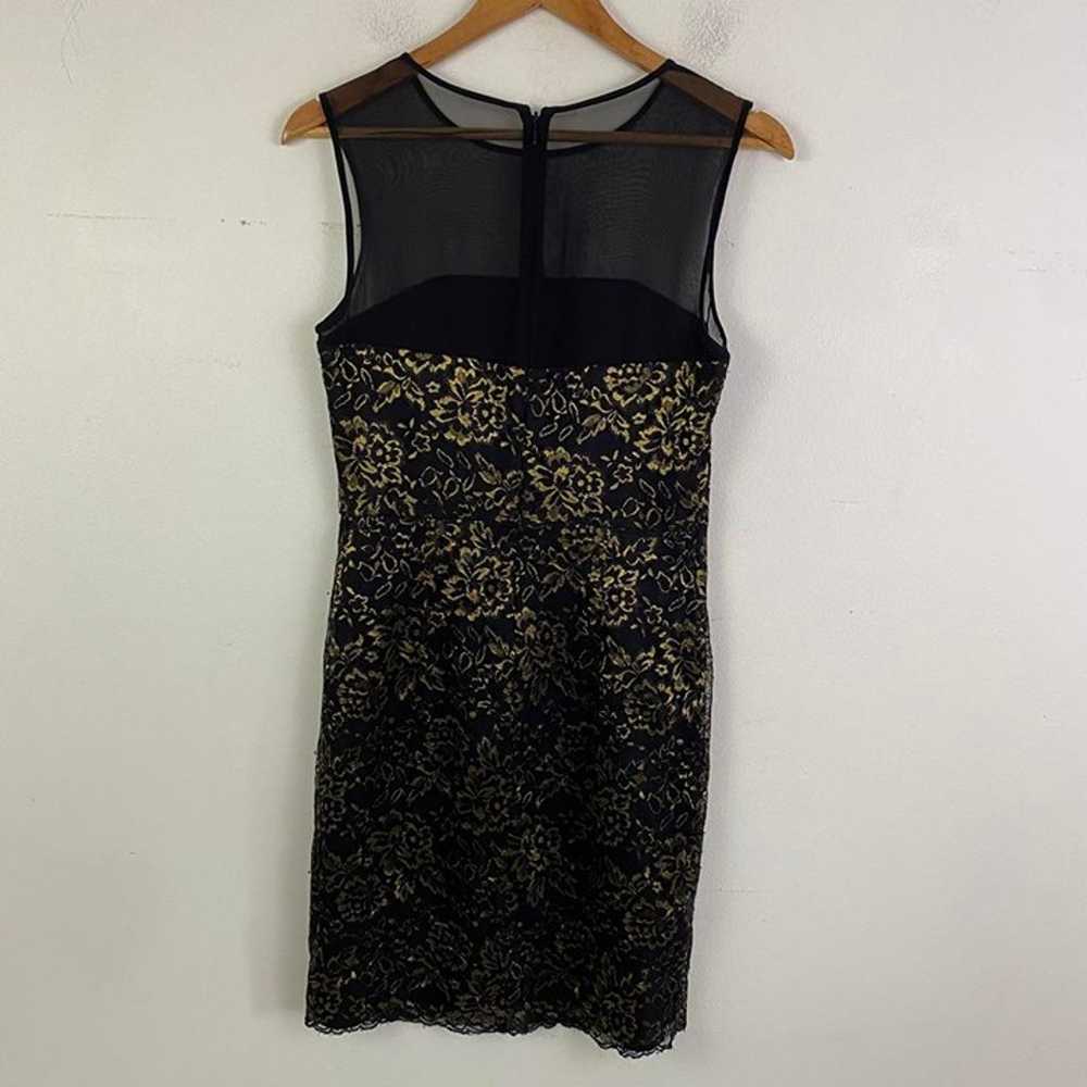 Diane Von Furstenberg black and gold nisha Dress - image 6