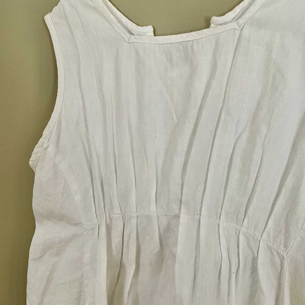 Matta White Midi Dress With Pockets 100% Cotton W… - image 8