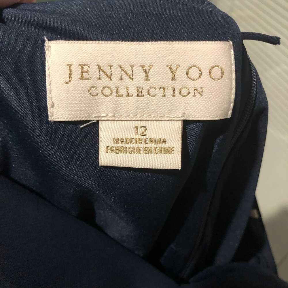 Jenny Yoo Collection-Navy Blue Chiffon Inesse Bri… - image 9