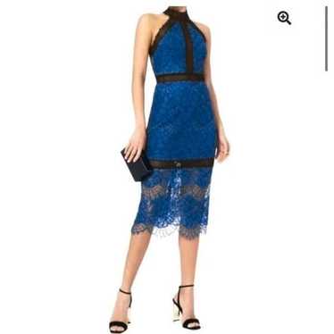 ALEXIS Marlowe Halter Lace Midi Dress Size XS