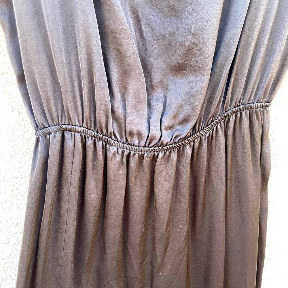Stillwater Revolve Black Satin Maxi Dress S Elast… - image 4