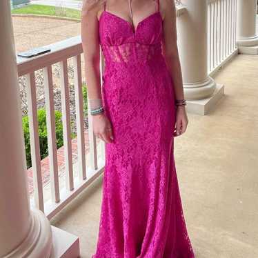 Pink prom dress - image 1