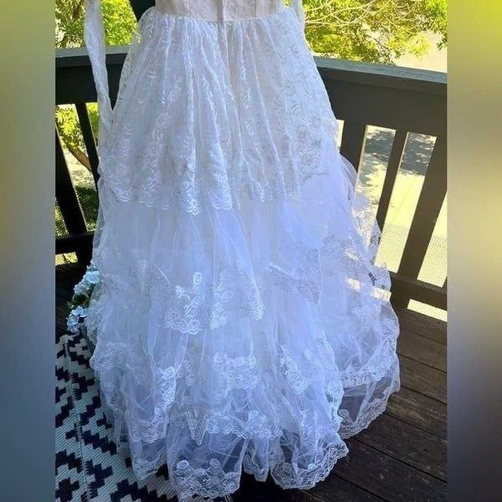 Vintage Southern Belle Lace & Tulle White Sweethe… - image 11