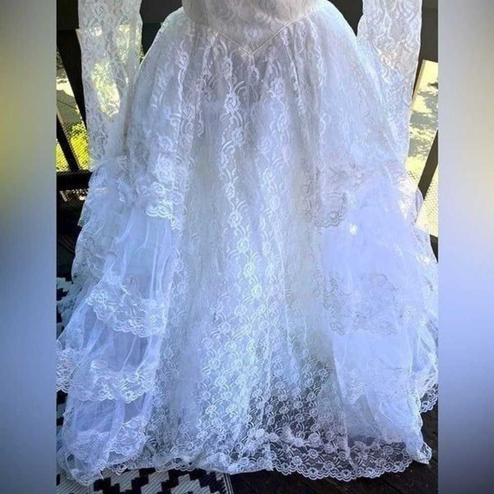Vintage Southern Belle Lace & Tulle White Sweethe… - image 6