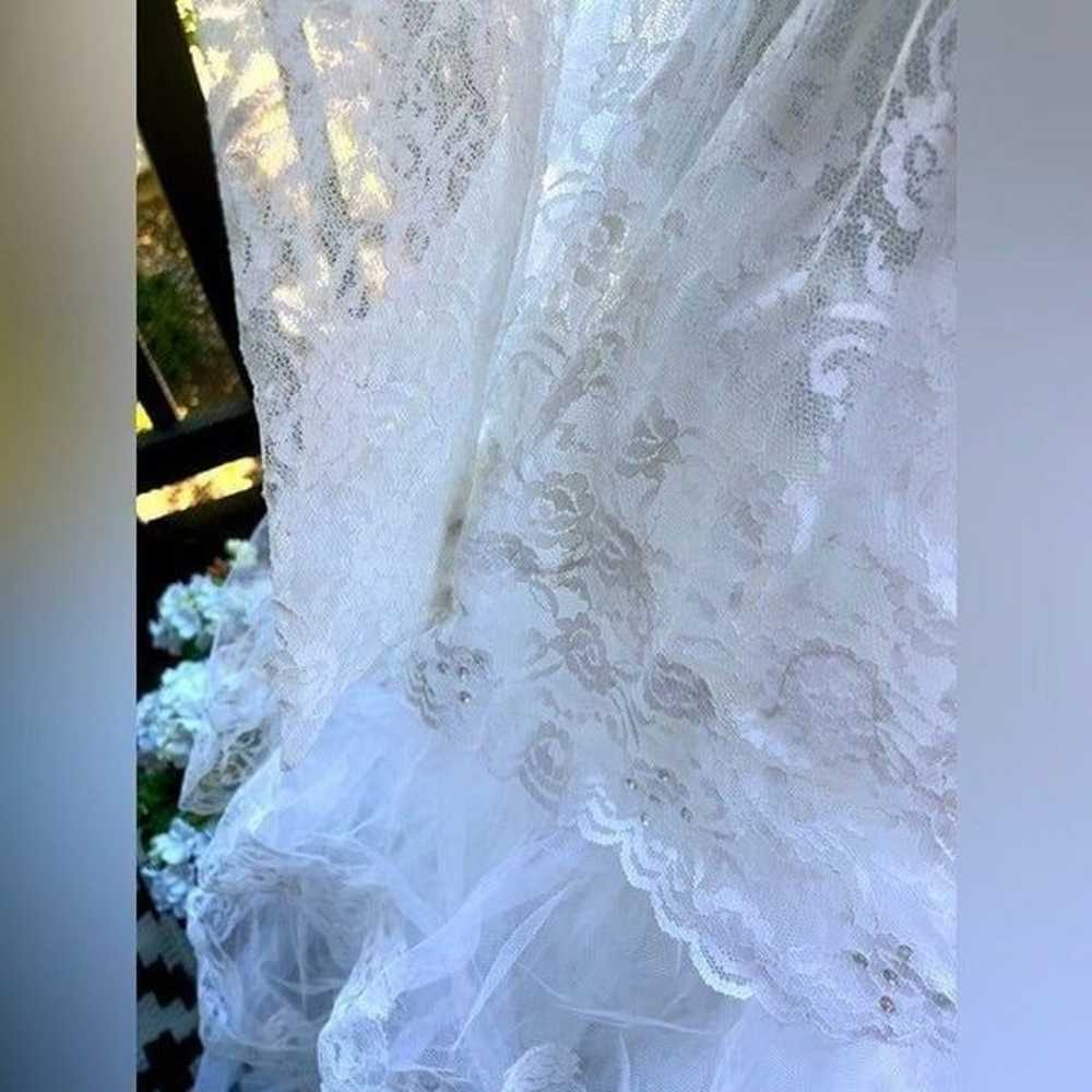 Vintage Southern Belle Lace & Tulle White Sweethe… - image 8