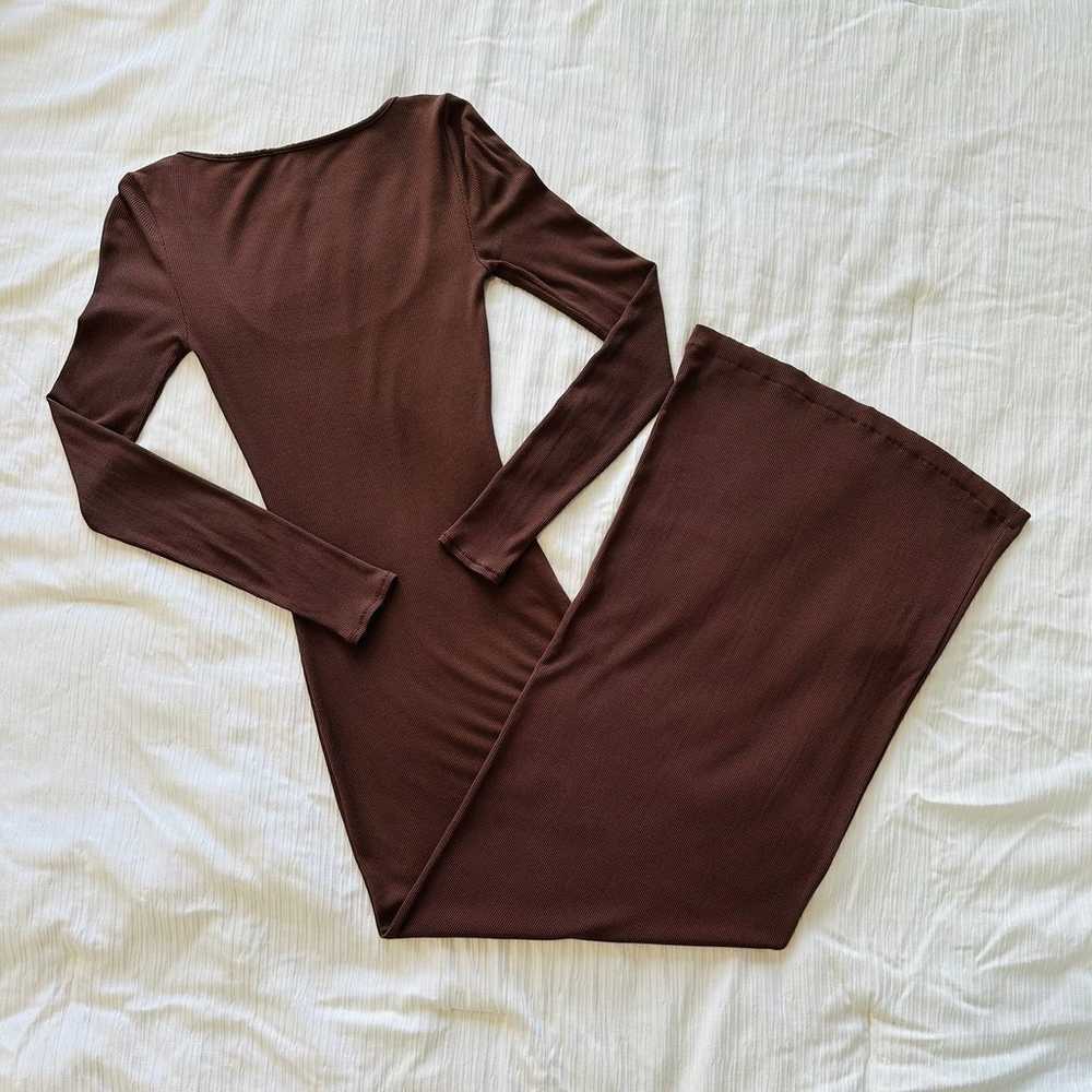 NWOT Skims Soft Lounge Long Sleeve Dress - Cocoa … - image 3