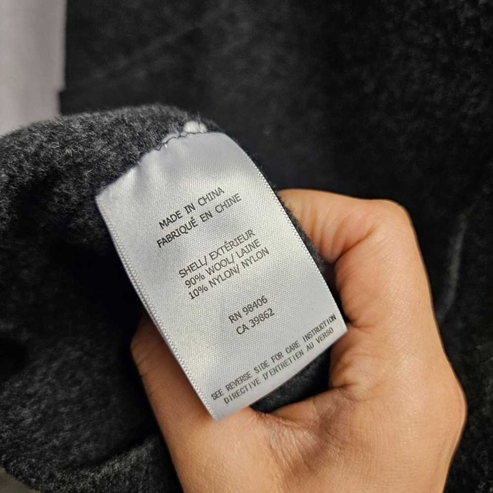 THEORY wool 4 A-line Sheath midi dress grey pocke… - image 6