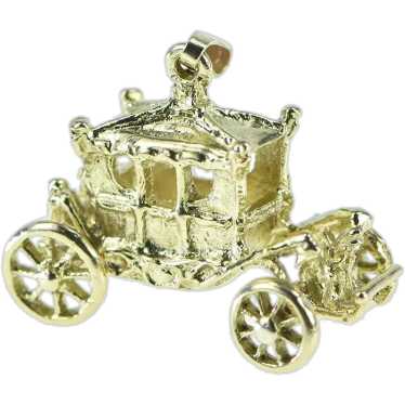 9K 3D Articulated Carriage Vintage Royalty Charm/P