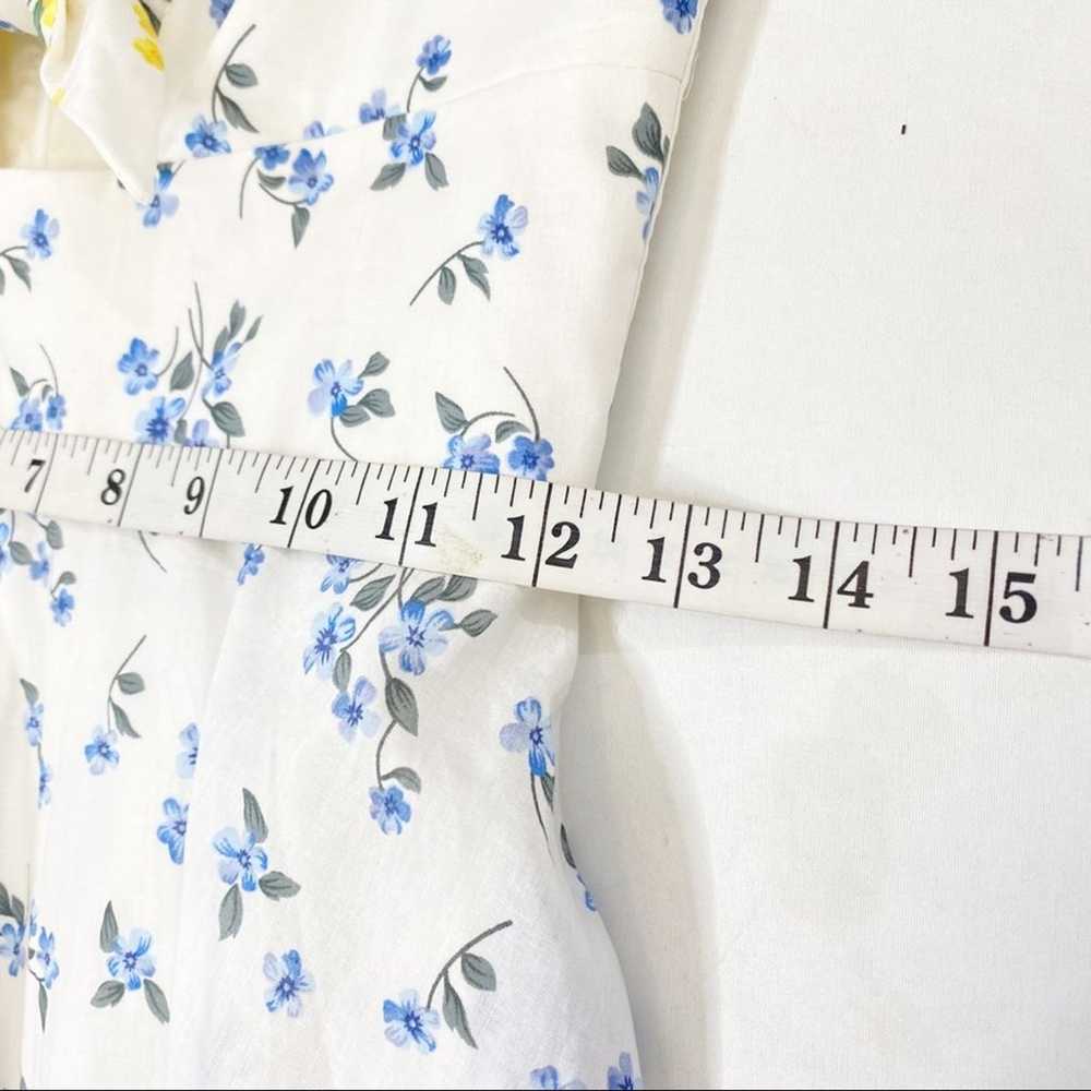 Rachel Antonoff Ali Floral Tie Front Cotton Midi … - image 6