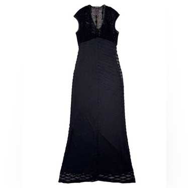 VIVIENNE TAM Vintage Evening Maxi Dress with Slip… - image 1