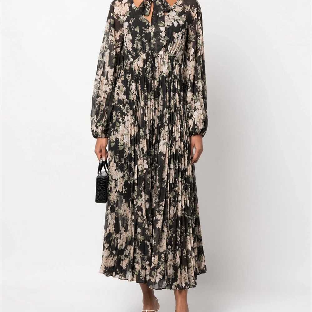 ZIMMERMANN Sunray pleated long-sleeve dress in si… - image 8