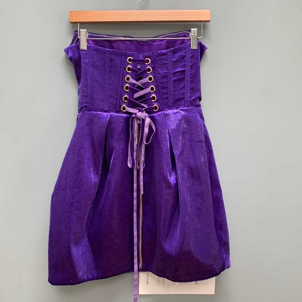 Bronx and Banco Maraya Purple Shimmer Velvet Cors… - image 10