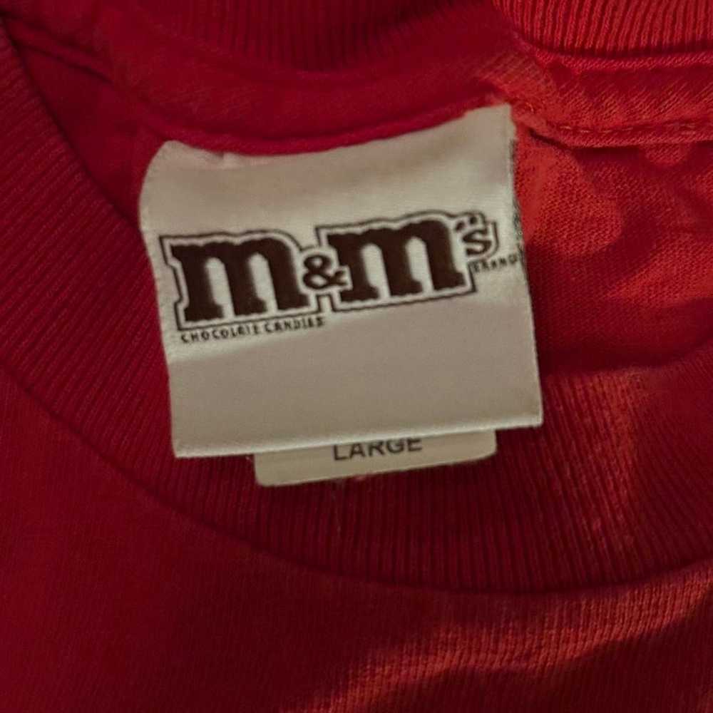 Vintage Y2K 2000s M&Ms Red Mars T-Shir - image 3
