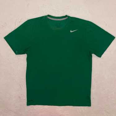 Mens NIKE Green Short Sleeve Shirt size Adult Sma… - image 1