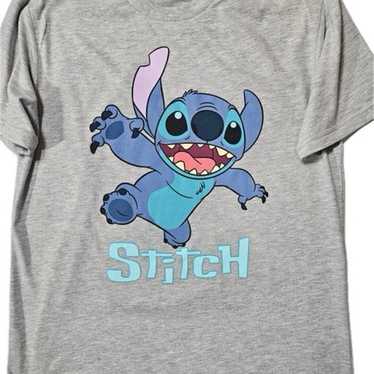 Disney Stitch Alien T-Shirt Men’s Medium Gray Blu… - image 1