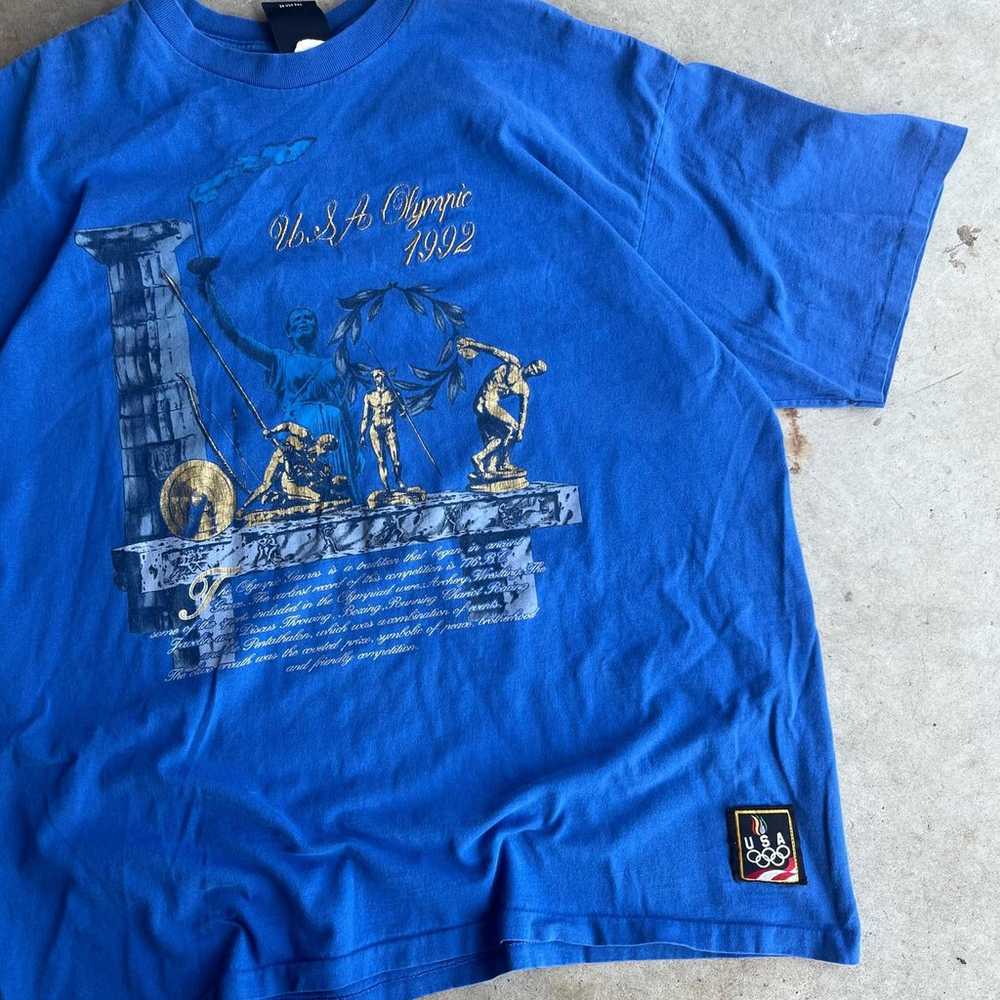 vintage 1990s 1992 blue and gold usa olympics jcp… - image 2