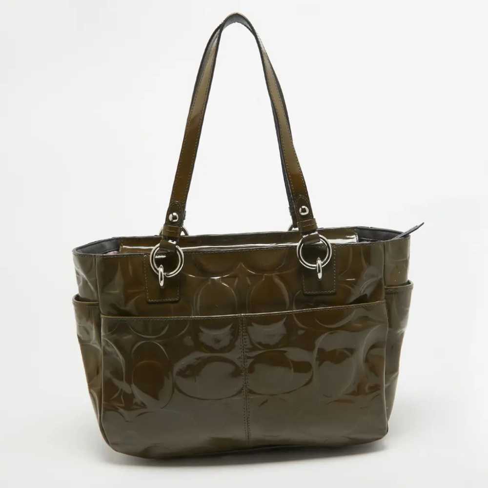 Coach Patent leather tote - image 3