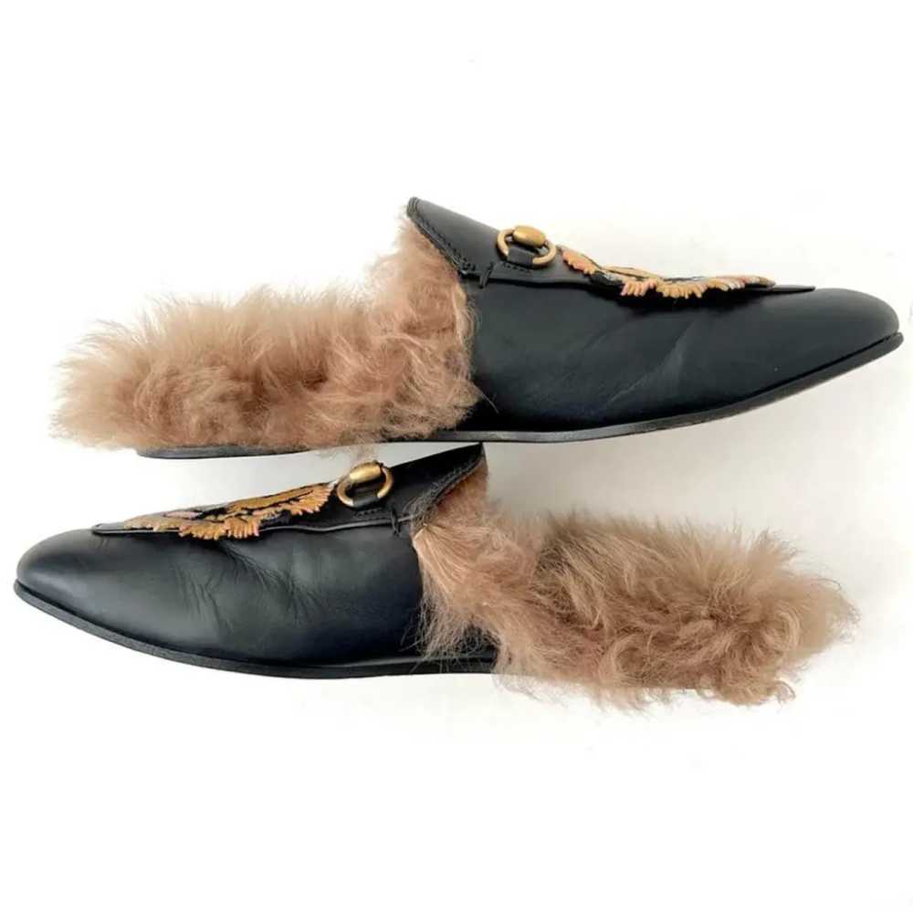 Gucci Princetown leather flats - image 10