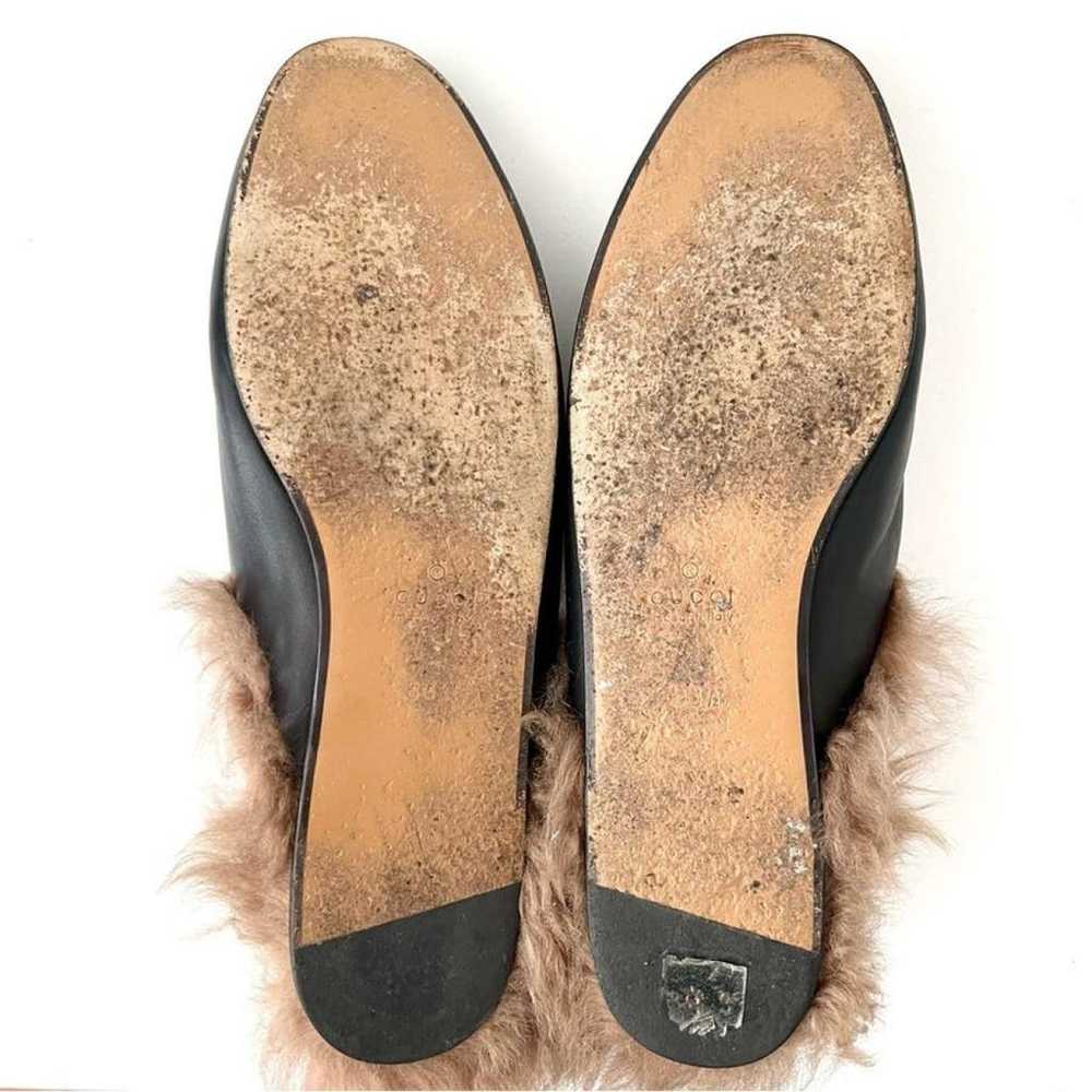 Gucci Princetown leather flats - image 12