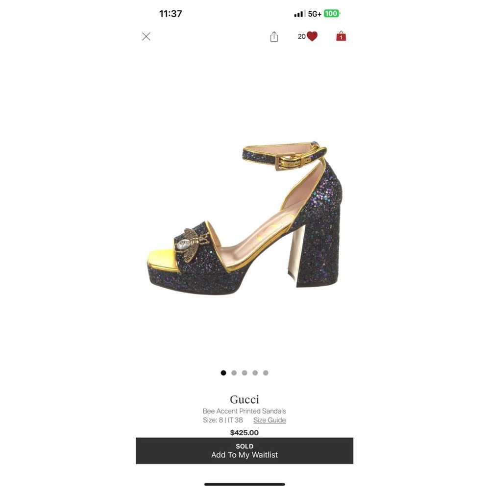 Gucci Glitter heels - image 5