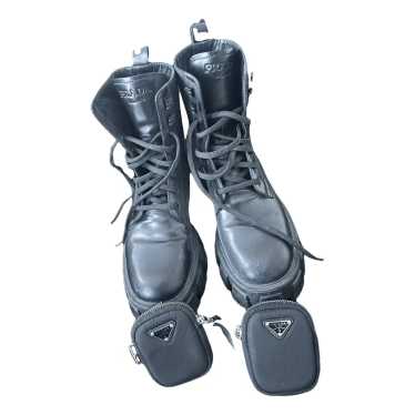 Prada Monolith leather biker boots