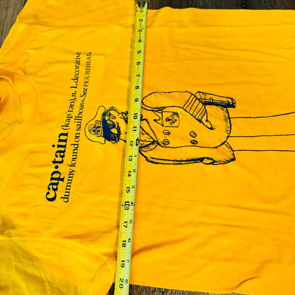 VTG Size XL Yellow  Captain 1981 Super Screen Sta… - image 6