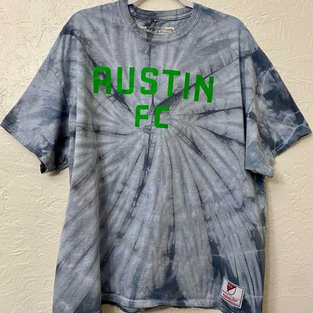 Austin FC Soccer Mitchell & Ness Tie Dye 2XL T-Sh… - image 1
