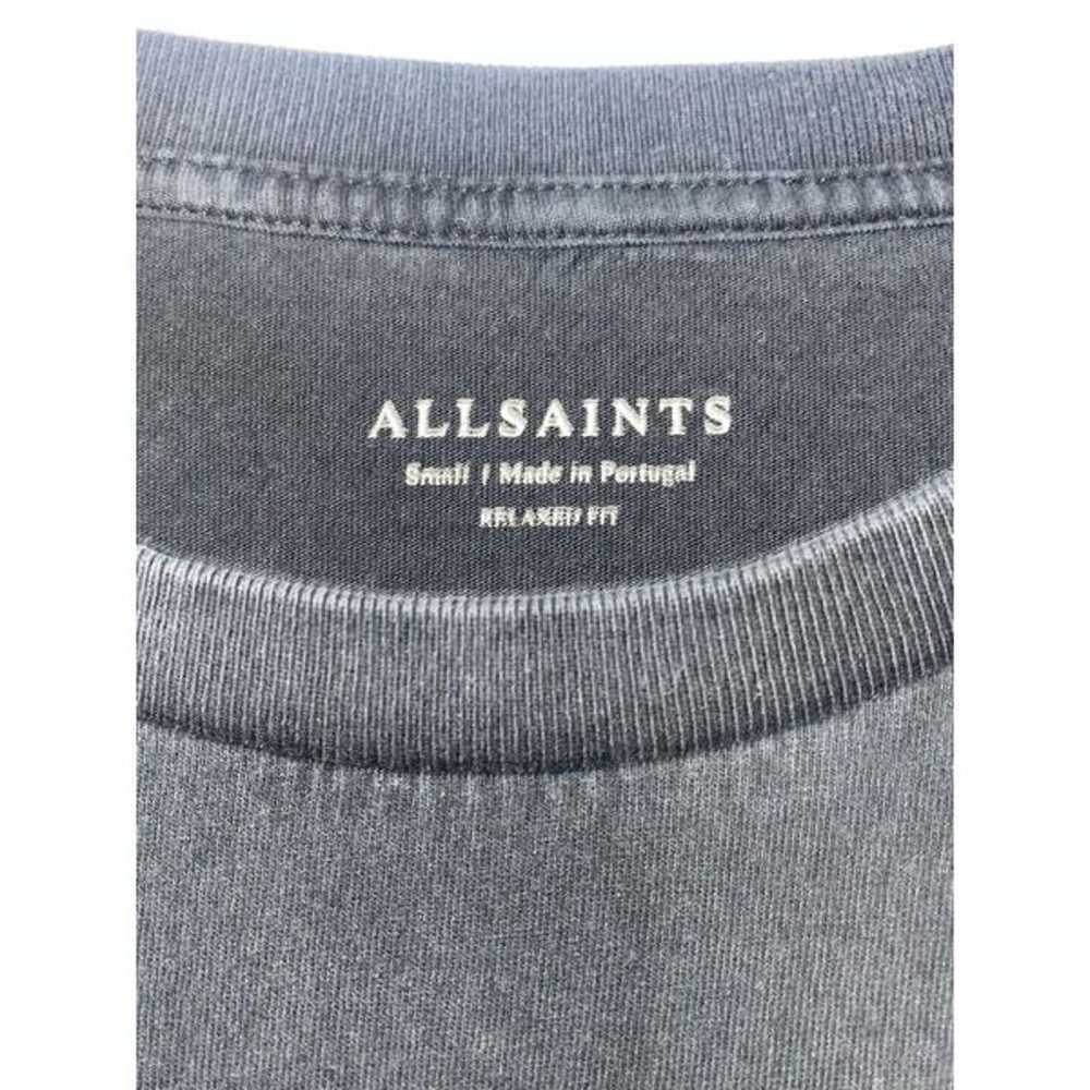 All saints black embroidered tshirt  Size small - image 4
