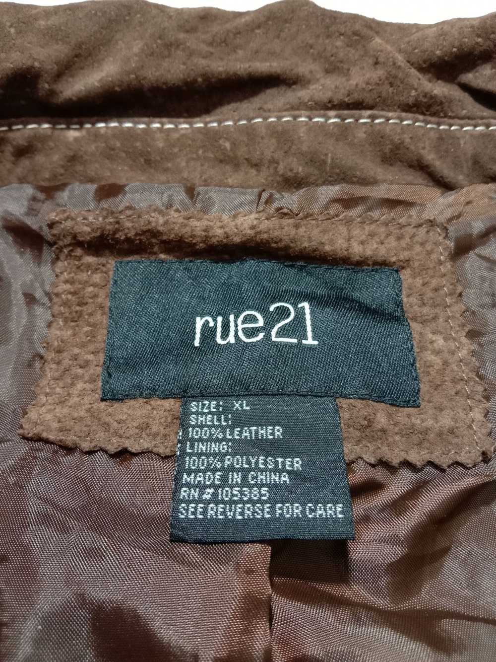 Leather Jacket × Rue 21 × Very Rare Rue21 Brown L… - image 3