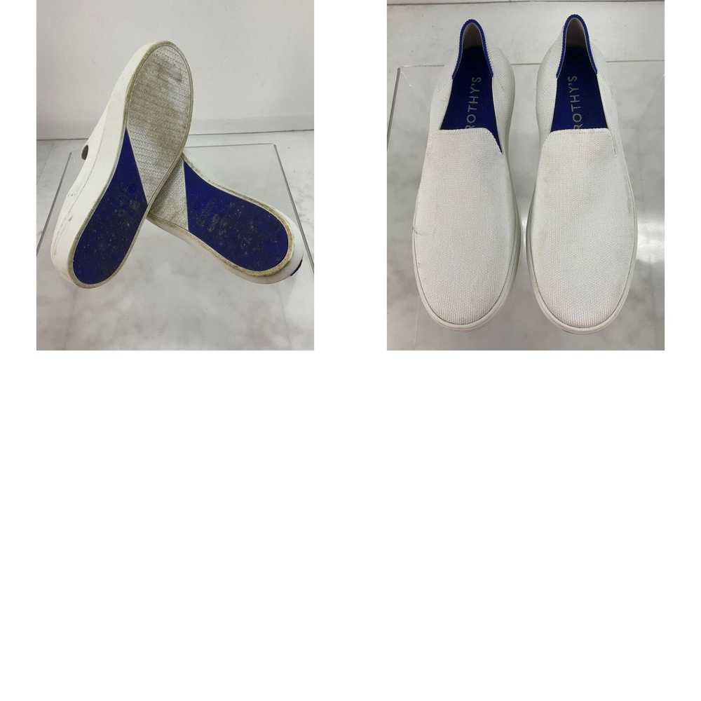 Vintage Rothy's White Knit Fabric Slip-On Sneaker… - image 4