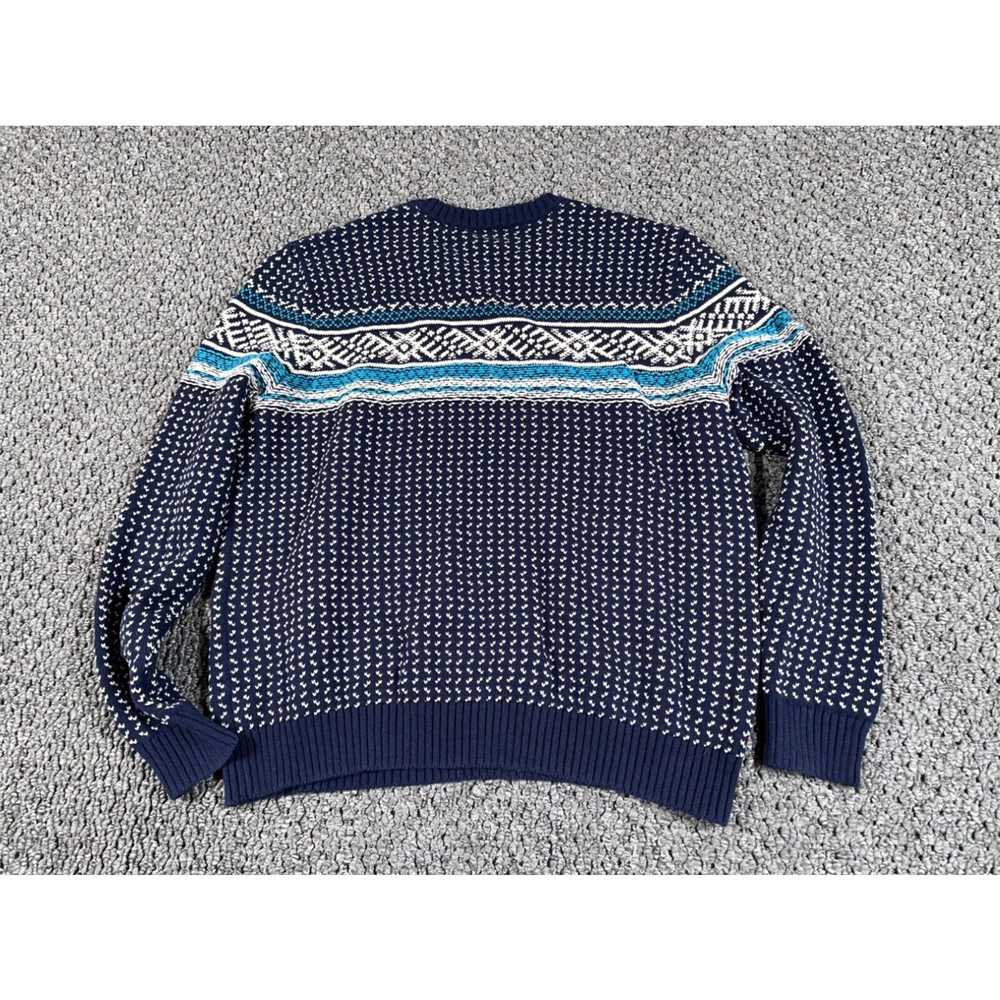 Merona Preppy Birdseye Pattern Sweater Adult XL D… - image 2
