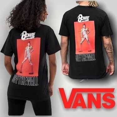 NWOT BOWIE ON THE WALL VANS TEE UNISEX M - image 1