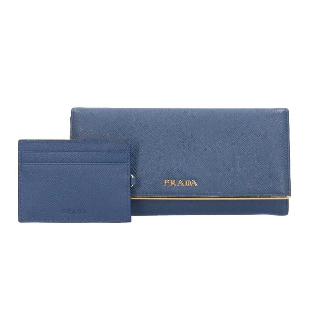 Prada PRADA Saffiano Long Wallet Leather 1M1132 W… - image 2
