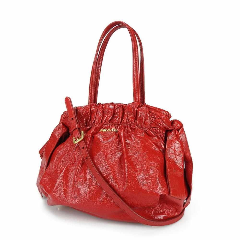 Prada PRADA handbag shoulder strap patent enamel … - image 2