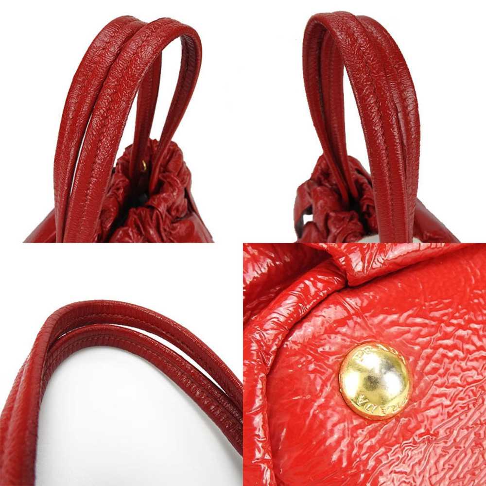 Prada PRADA handbag shoulder strap patent enamel … - image 5