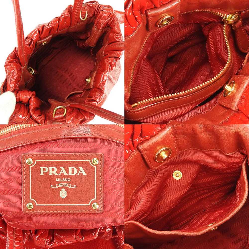 Prada PRADA handbag shoulder strap patent enamel … - image 6
