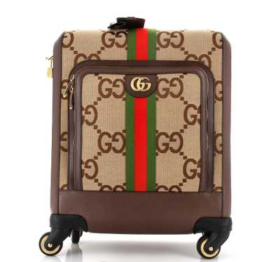 GUCCI Savoy Web Cabin Trolley Rolling Luggage Jumb
