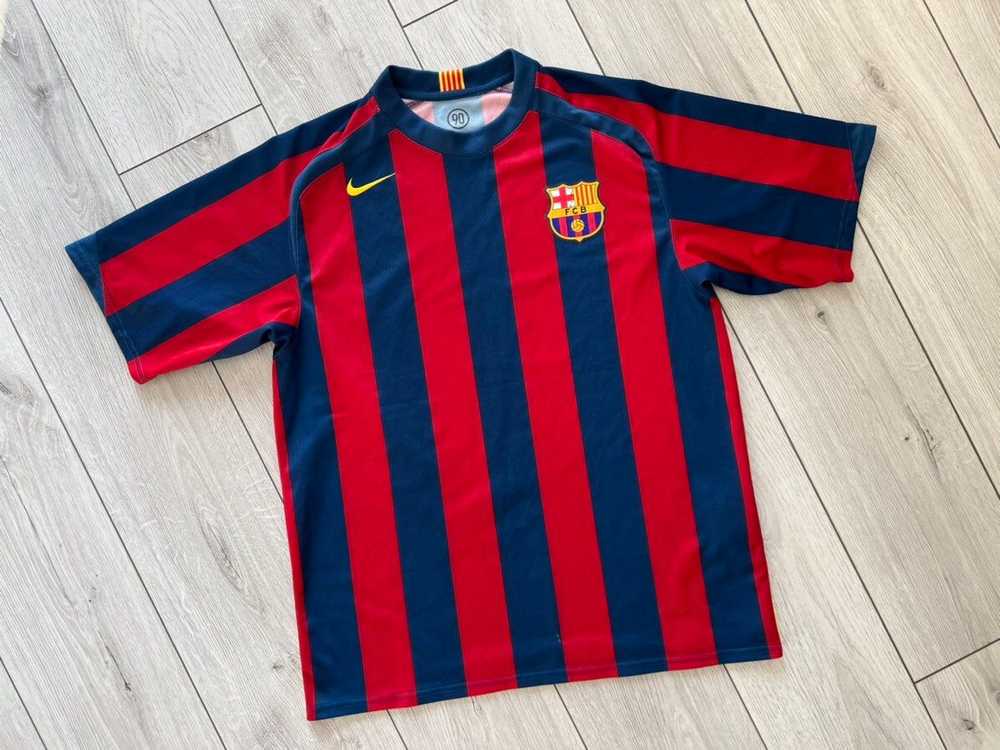 F.C. Barcelona × Nike × Soccer Jersey Rare vintag… - image 1