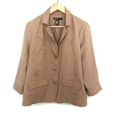 Vintage 89th & Madison Womens Suit Jacket Beige N… - image 1