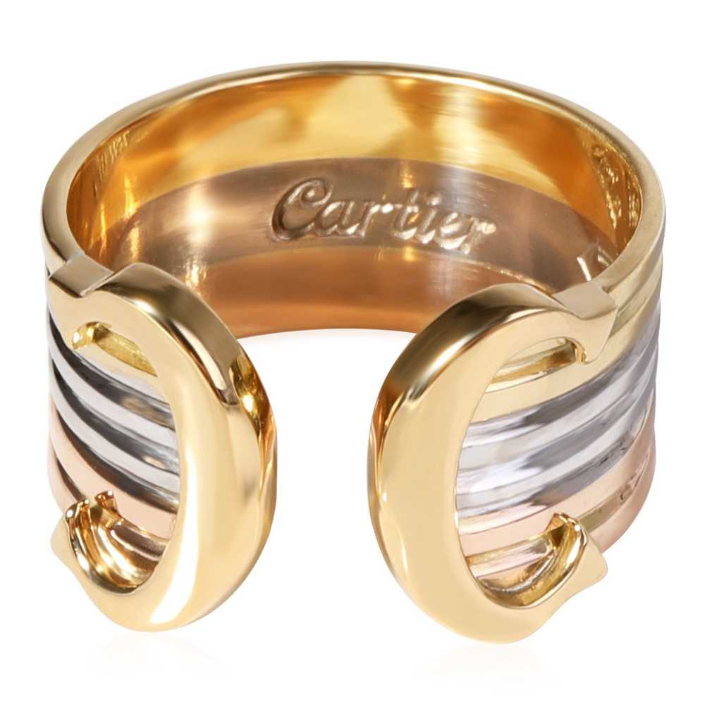 Cartier Vintage C De Cartier Ring in 18K Three To… - image 1