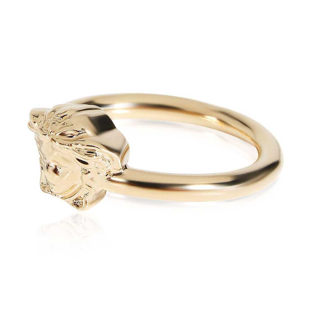 Versace Versace Medusa Yellow Gold Plated Ring - image 2